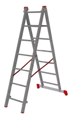 Лестница 2-х секционная алюминиевая 2*7 1013293 купить в Уфе