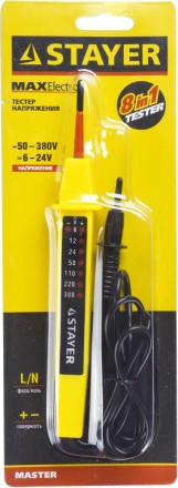 Тестер напряжения STAYER &quot;МASTER&quot;, 6-380В, 180мм 45284 купить в Уфе