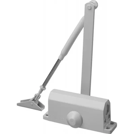 Доводчик дверной STAYER, для дверей массой до 40 кг, цвет белый 37916-50 купить в Уфе