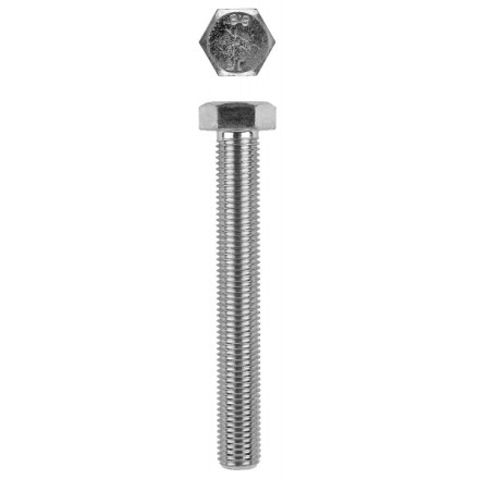 Болт с шестигранной головкой, DIN 933, кл. пр. 8.8, оцинкованный, M20x50мм, 10шт, KRAFTOOL 303074-20-050 303074-20-050 купить в Уфе