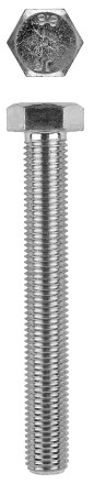Болт с шестигранной головкой, DIN 933, кл. пр. 8.8, оцинкованный, M20x50мм, 10шт, KRAFTOOL 303074-20-050 303074-20-050 купить в Уфе