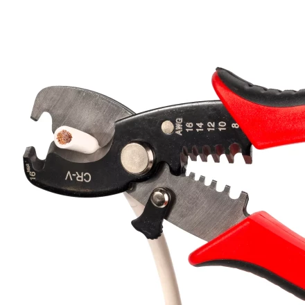 Ножницы для резки проводов КВТ MC-07 до 15 мм с функцией зачистки изоляции (86619) купить в Уфе