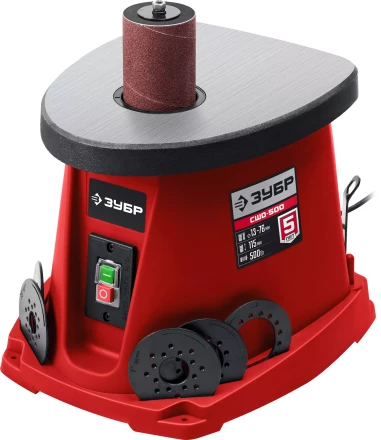 ЗУБР d 13, 19, 26, 38, 51, 76 x 115, 500 Вт, осцилляционный шпиндельный шлифовальный станок (СШО-500) купить в Уфе