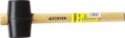 Киянка STAYER резиновая черная с деревянной ручкой, 225г 20505-40 купить в Уфе