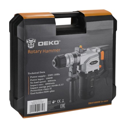 Перфоратор DKH1000W DEKO, 063-4160 в кейсе купить в Уфе