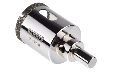 Коронка алмазная HAMMER Ф35мм HEX (DHS 35.0*65/5) купить в Уфе