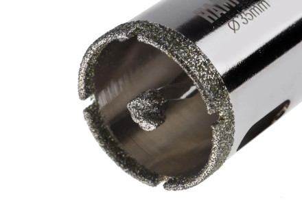 Коронка алмазная HAMMER Ф35мм HEX (DHS 35.0*65/5) купить в Уфе