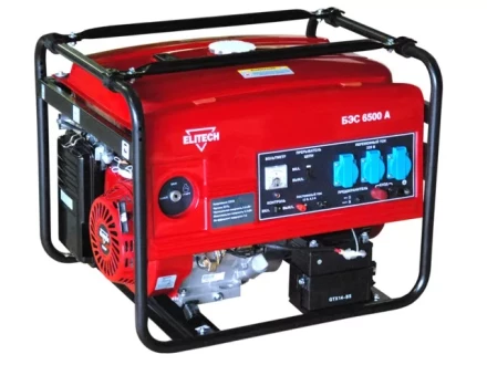 Бензогенератор Elitech БЭС 6500 А +Аккумулятор купить в Уфе