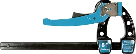 Струбцина реечная быстрозажимная,металлический корпус,рычажный храповый механизм, 8&quot;/200 мм GROSS 20719 купить в Уфе