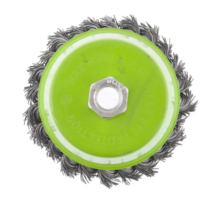 Щетка для УШМ 100 мм М14 &quot;чашка&quot; крученая металлическая проволока СИБРТЕХ 746287 купить в Уфе