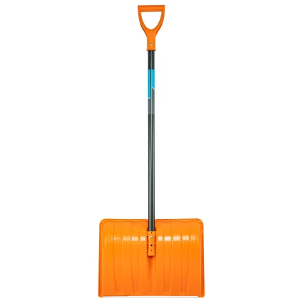 Лопата для уборки снега пластиковая Сибртех, 490х370х1350 мм, стальной черенок, усиленная 61667 купить в Уфе