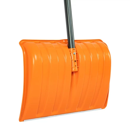 Лопата для уборки снега пластиковая Сибртех, 490х370х1350 мм, стальной черенок, усиленная 61667 купить в Уфе