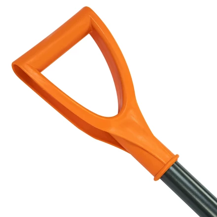 Лопата для уборки снега пластиковая Сибртех, 490х370х1350 мм, стальной черенок, усиленная 61667 купить в Уфе