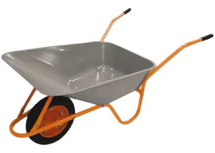 Тачка садово-строительная ТСО-02 ОЦ оцинкованная пневмоколесо грузоподъемность 120 кг объем 90 л 68903 купить в Уфе