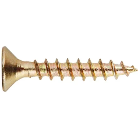 Саморезы универсальные 6 х 60 потайная головка PZ желтопассивированные 100 шт Шурупь 49435 купить в Уфе