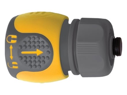 Соединитель для шланга 1/2&quot; аквастоп двухкомпонентный PALISAD LUXE 66244 купить в Уфе