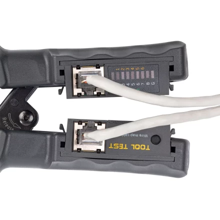 Кримпер многофункциональный КВТ JT-02T с 2 встроенными модулями для обжима RJ-45, RJ-12, RJ-11 (89229) купить в Уфе