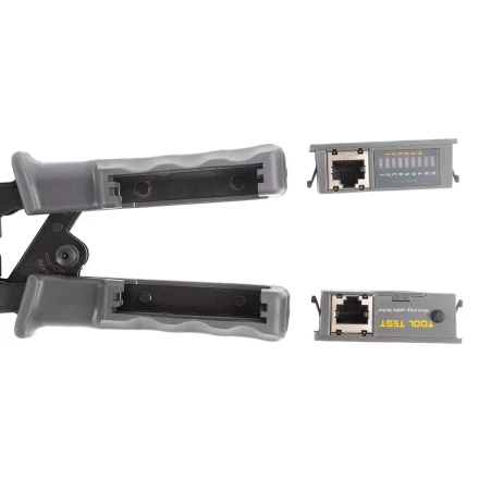 Кримпер многофункциональный КВТ JT-02T с 2 встроенными модулями для обжима RJ-45, RJ-12, RJ-11 (89229) купить в Уфе