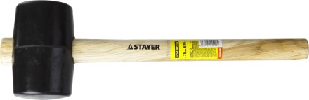 Киянка STAYER резиновая черная с деревянной ручкой, 680г 20505-75 купить в Уфе
