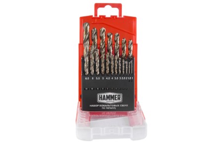 Набор сверл HAMMER No7 19шт. 1,0-10мм купить в Уфе