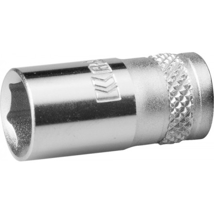 Торцовая головка KRAFTOOL &quot;INDUSTRIE QUALITAT&quot;, Cr-V, FLANK, хромосатинированная, 1/4&quot;, 8 мм 27815-08_z01 купить в Уфе
