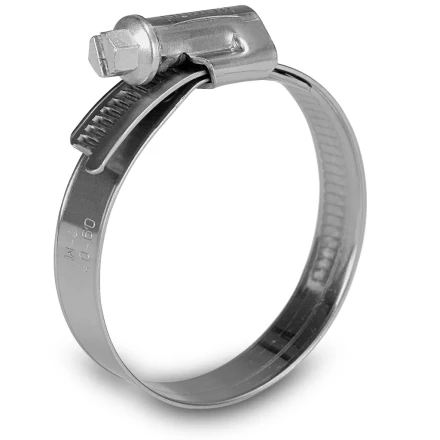 Хомуты нержав. сталь,  стандартное болтовое крепление 130-150мм, 25шт/уп,ширина 9мм   СИБРТЕХ 47592 купить в Уфе