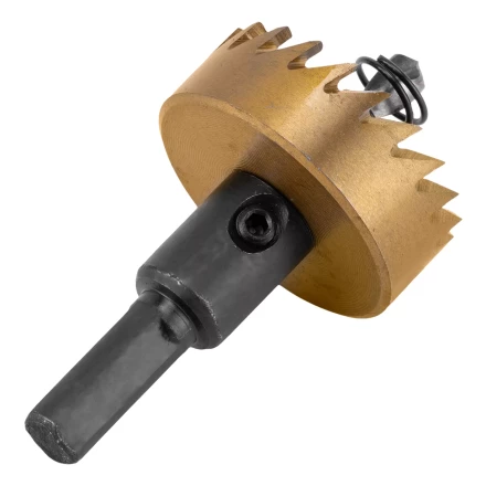 Коронка по металлу HSS, 38 мм, нитридтитановое покрытие Denzel 724111 купить в Уфе