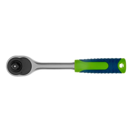 Ключ-трещотка 3/8&quot;, 45 зубьев, с быстрым сбросом, матовый хром Сибртех 14022 купить в Уфе