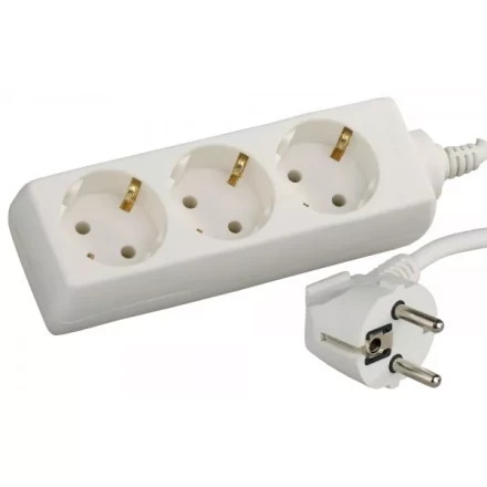 Удлинитель СВЕТОЗАР электрический с заземлением, евро, 3 гнезда, 3м SV-55033-3 купить в Уфе