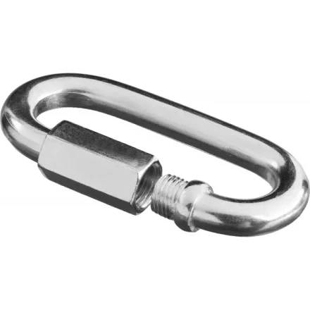 Карабин ЗУБР "МАСТЕР" винтовой с муфтой, оцинкованный, 12мм, 5 шт 4-304535-12 купить в Уфе