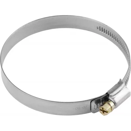 Хомуты ЗУБР &quot;ЭКСПЕРТ&quot;, нерж. сталь, накатная лента 12 мм, 60-80 мм, 50 шт 37822-60-80-50 купить в Уфе