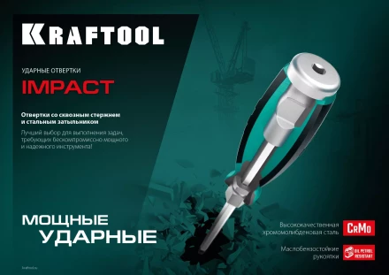 Набор ударных отверток IMPACT 25025 купить в Уфе