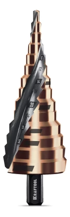 Ступенчатые сверла, сталь c кобальтом, спиральная проточка, 3Т хвостовик 29691-4-39-14 купить в Уфе