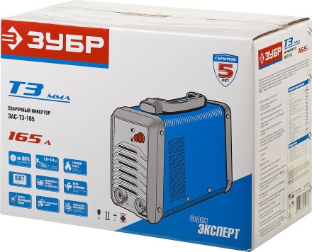 Сварочный инвертор ММА ЗАС-Т3-165 серия ПРОФЕССИОНАЛ купить в Уфе