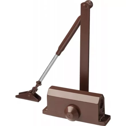 Доводчик дверной STAYER, для дверей массой до 40 кг, цвет коричневый 37917-50 купить в Уфе