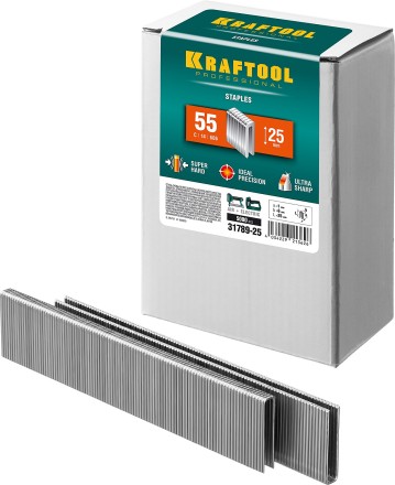 Скобы тип 18GA (55 / 90 / C) 5000 шт 31789-25 купить в Уфе