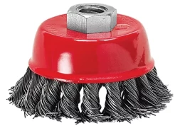 Щетка для УШМ, 100 мм, М14, "чашка", крученая металлическая проволока MATRIX 74628