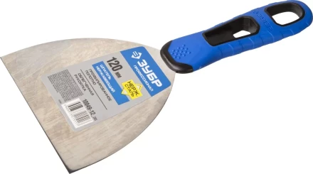 Шпатель ЗУБР &quot;ПРОФЕССИОНАЛ&quot; профилированное нержавеющее полотно, 2к ручка, 120мм 10049-12_z03 купить в Уфе