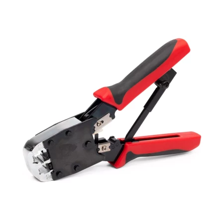 Кримпер многофункциональный КВТ JT-02M с 2 встроенными модулями для обжима RJ-45, RJ-12, RJ-11 (84825) купить в Уфе