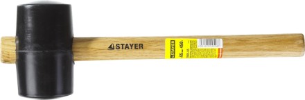 Киянка STAYER резиновая черная с деревянной ручкой, 450г 20505-65 купить в Уфе