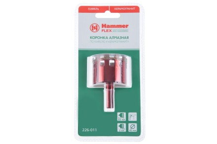 Коронка алмазная HAMMER Ф45мм HEX (DHS 45.0*65/5) купить в Уфе