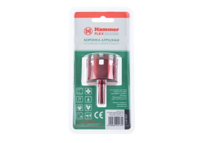 Коронка алмазная HAMMER Ф45мм HEX (DHS 45.0*65/5) купить в Уфе