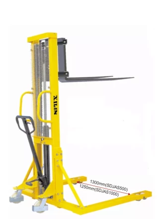 Штабелер гидравлический 0,5 т 1,6 м XILIN SDJAS500 с раздвижными вилами и расширенными опорами 1006807 купить в Уфе