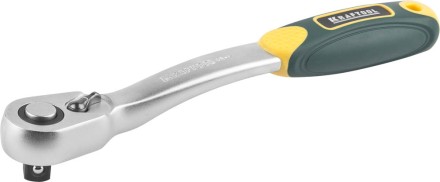 Трещотка для торцовых головок KRAFTOOL &quot;PRO&quot;, Сr-V сталь, 72 зубца, изогнутая, 1/2&quot; 27795-1/2_z02 купить в Уфе