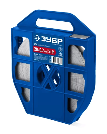 ЗУБР БДЛ 20 х 0.7 мм, 50 м, бандажная лента нержавеющая, AISI 304, Профессионал (310244) купить в Уфе