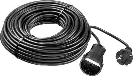 ЗУБР ПВС-207-Ш, ПВС, 2 x 0.75 мм2, 50 м, 2200 Вт, силовой удлинитель-шнур (55023-50) купить в Уфе