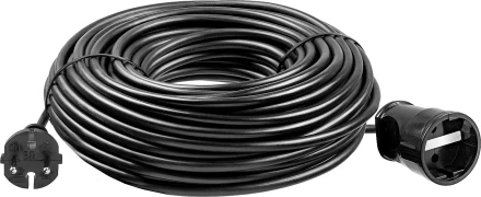 ЗУБР ПВС-207-Ш, ПВС, 2 x 0.75 мм2, 50 м, 2200 Вт, силовой удлинитель-шнур (55023-50) купить в Уфе