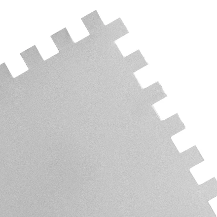 Гладилка из нержавеющей стали, 280 х 130 мм, зеркальная полировка, пластмассовая ручка, зуб 10 х 10 мм Matrix 86783 купить в Уфе