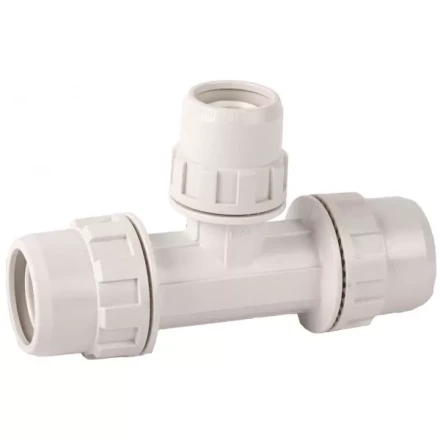 Тройник ЗУБР "ШиреФит" редукционный "штуцер с гайкой - внутренняя резьба - штуцер с гайкой", 32мм-26мм-32мм 51506-32-26-32 купить в Уфе