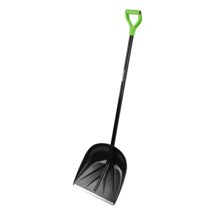 Лопата для уборки снега пластиковая Palisad, 400х417х1390 мм, алюминиевый черенок, 61395 купить в Уфе